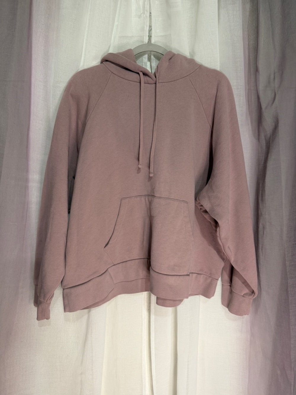 ALL SAINTS Relaxed Hooded Pullover Sweatshirt - Dusty Mauve